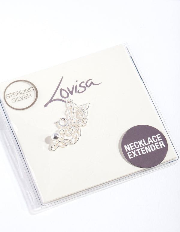 Silver Extension Chain Necklace