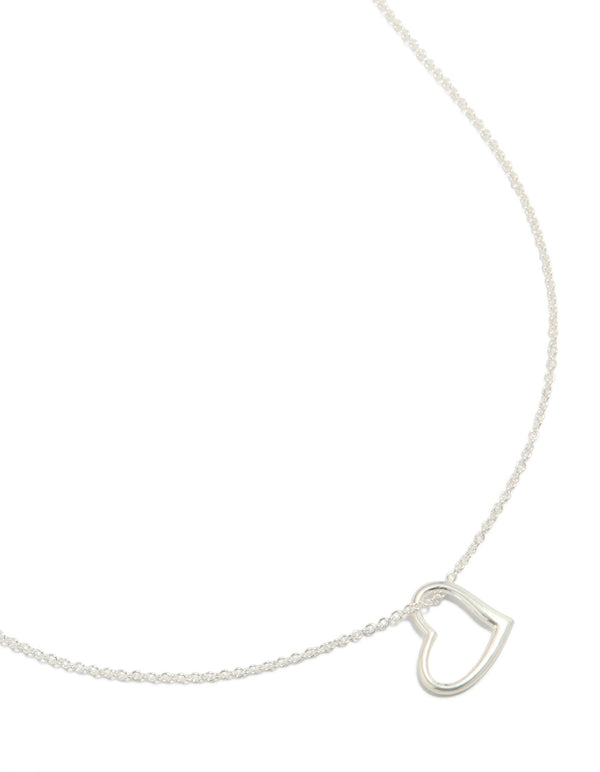 Sterling Silver Heart Pendant Necklace