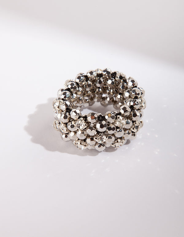 Silver Disco Hair Tie