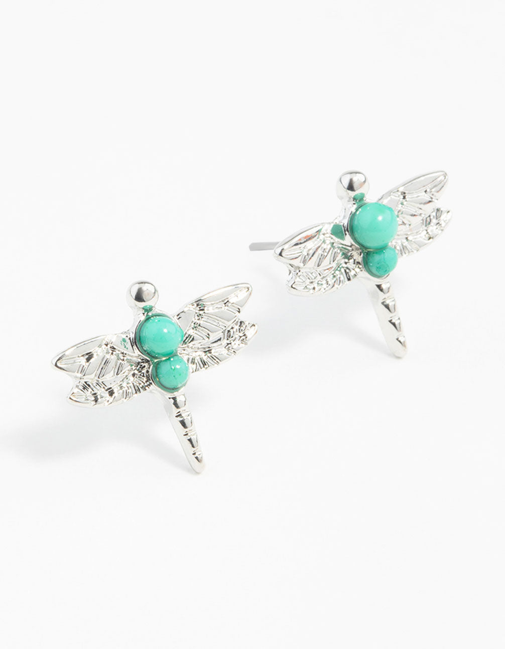 Silver Bohemian Dragonfly Earrings