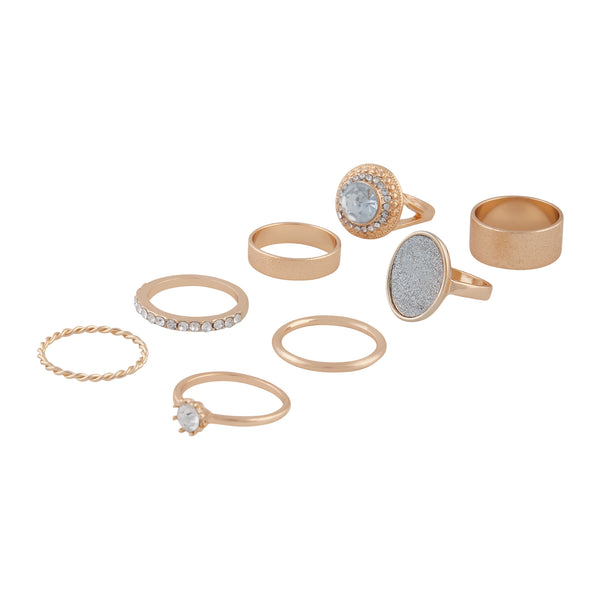 GOLD GLITTER PAPER BLING RING PACK