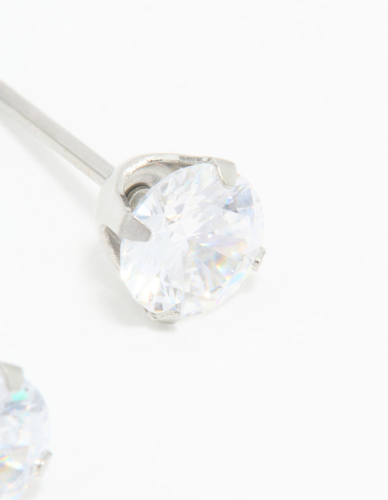 Studex 5mm Cubic Zirconia Surgical Steel Stud Lovisa