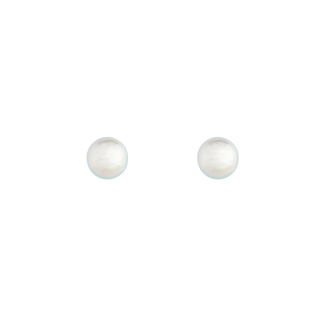 Classic Silver Mermaid Stud Earrings