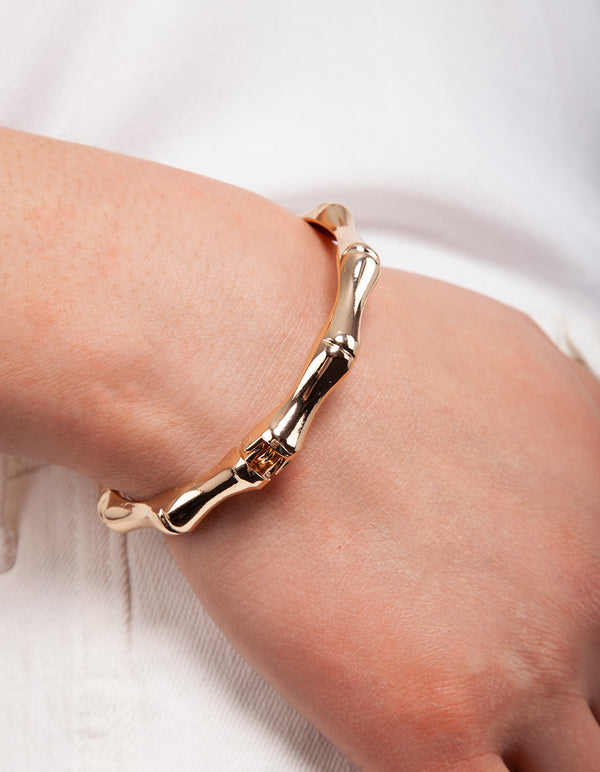 Bamboo Clamp Clip Bracelet