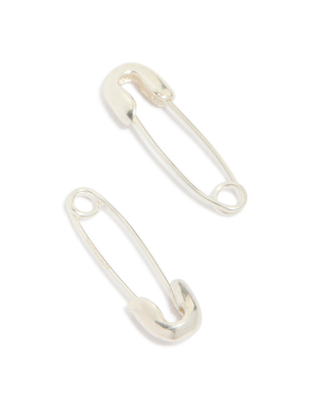 Sterling Silver Safety Pin Earrings