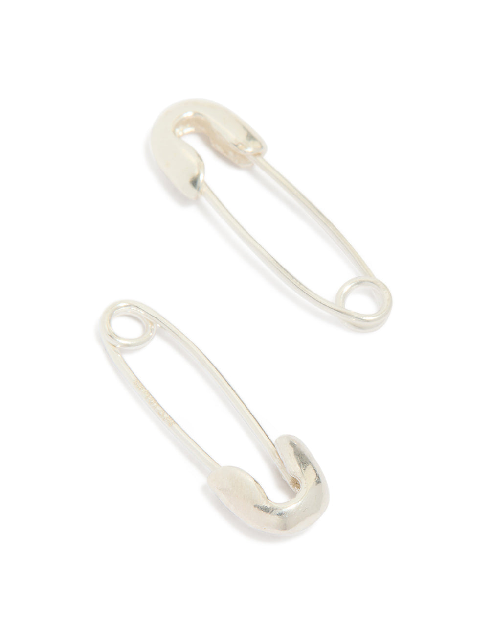 Sterling Silver Safety Pin Earrings