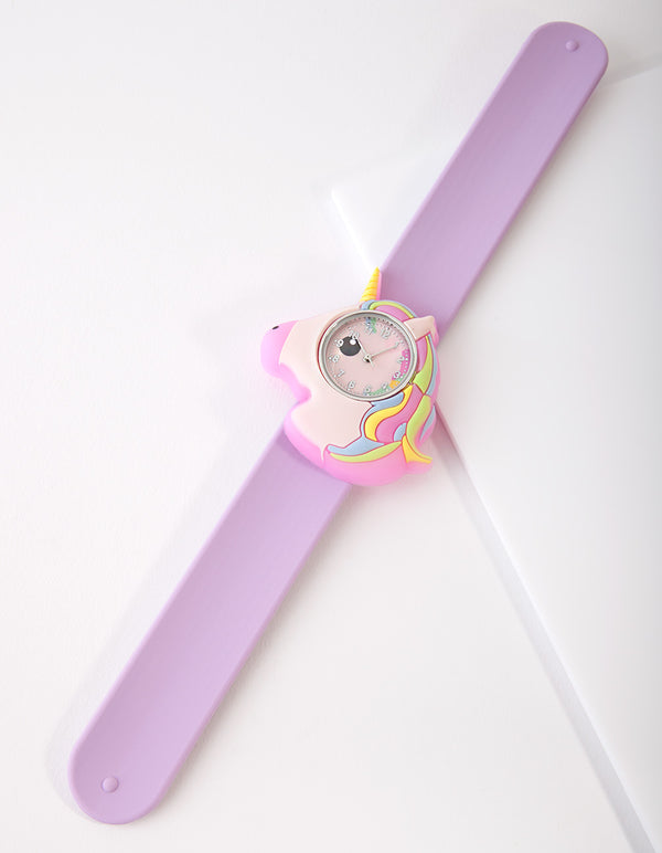 Kids Unicorn Slap Band Watch
