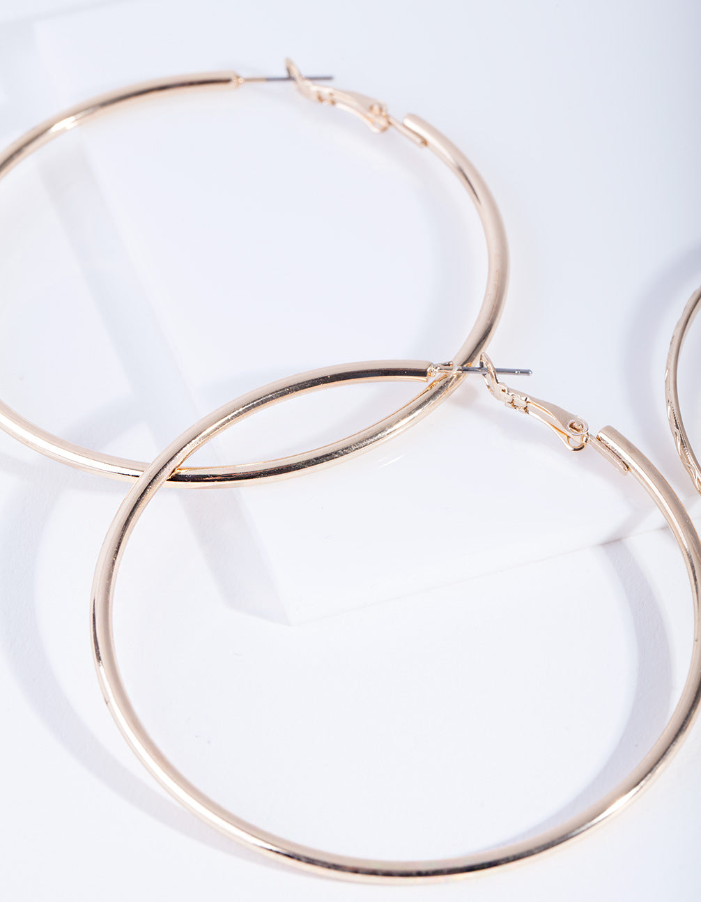 Gold 6 cm Hoop Earring Pack