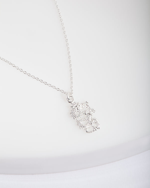 Sterling Silver Dragon Necklace