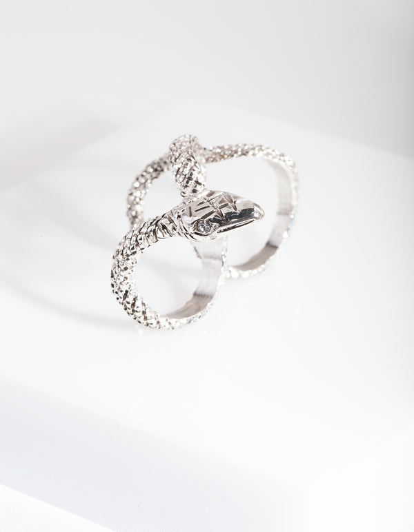 Silver Multi Finger Snake Ring