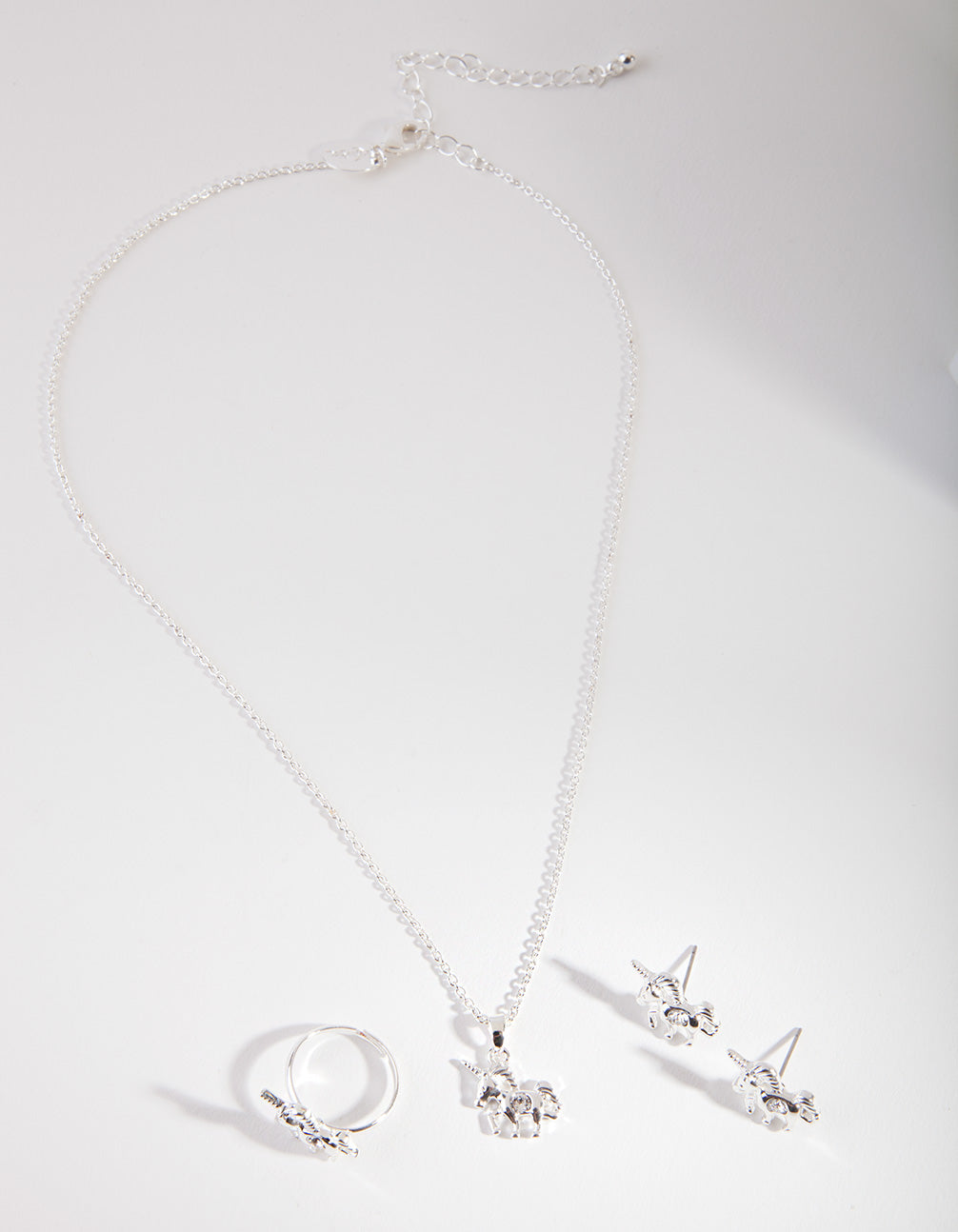 Kids Diamond Simulant Unicorn Jewellery Set