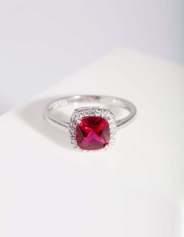 CG ST RH RUBY SQR HALO RG