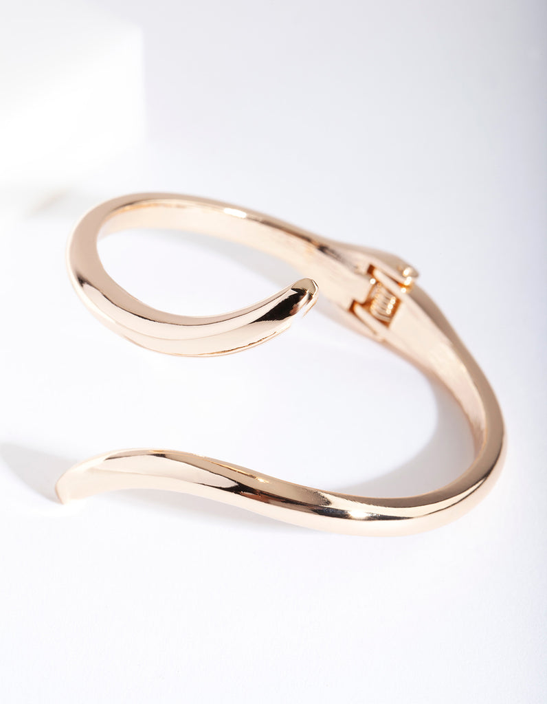 Gold Wrap Clamp Bangle - Lovisa