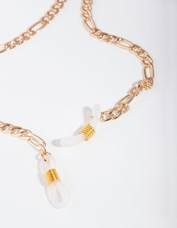 Gold Figaro Sunglasses Chain