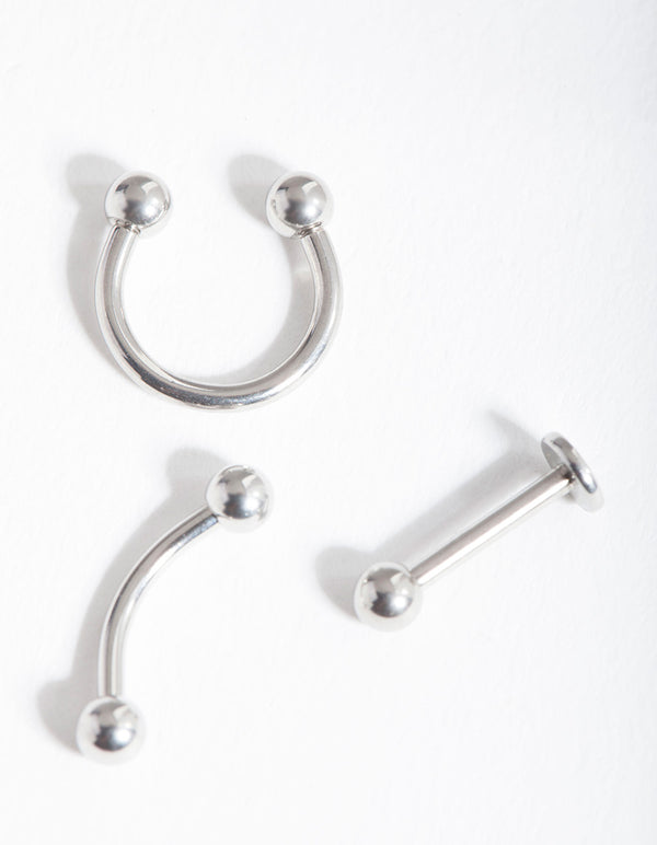 Surgical Steel Mixed Piercing Pack