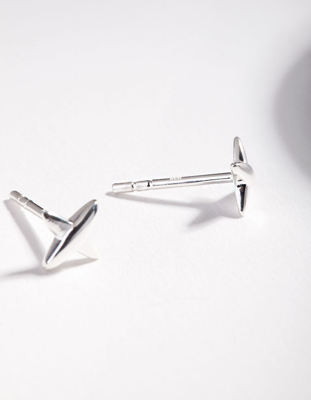 Sterling Silver Cross Stud Earrings