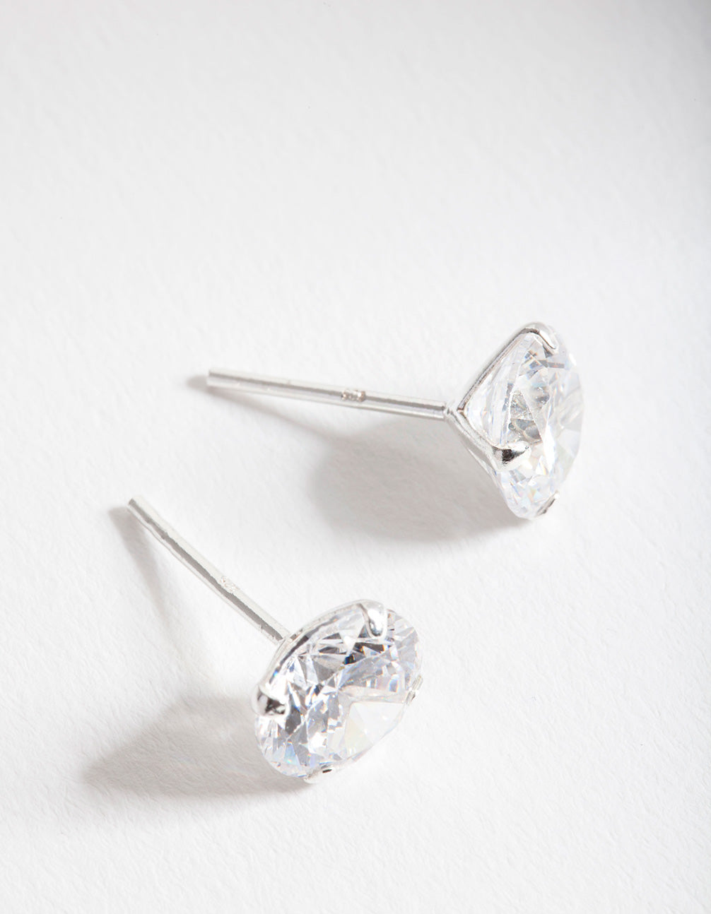 Sterling Silver 2 Carat Cubic Zirconia Earrings