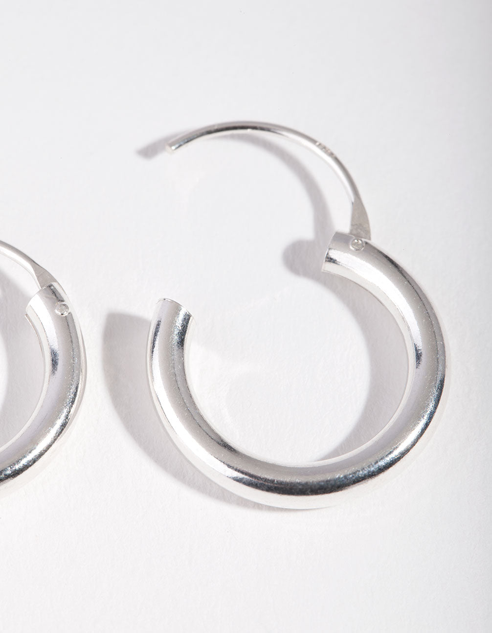 Sterling Silver 18mm Chubby Hoop Earrings