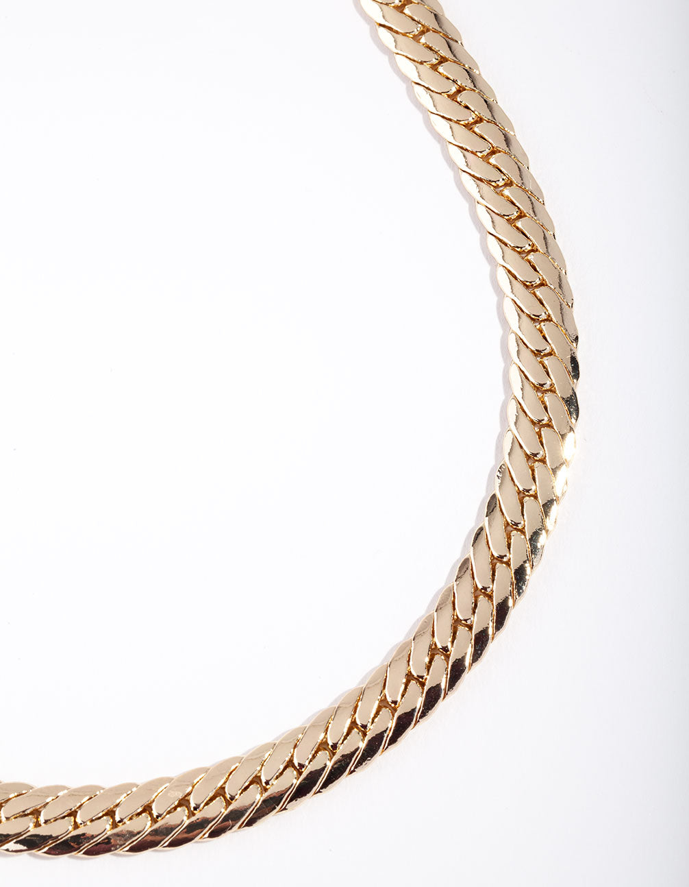 Gold Plated Hook Chain Necklace