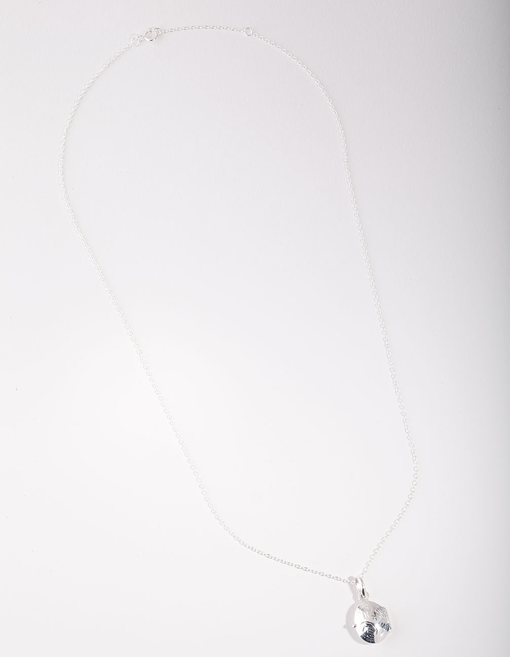 Sterling Silver Oval Locket Necklace