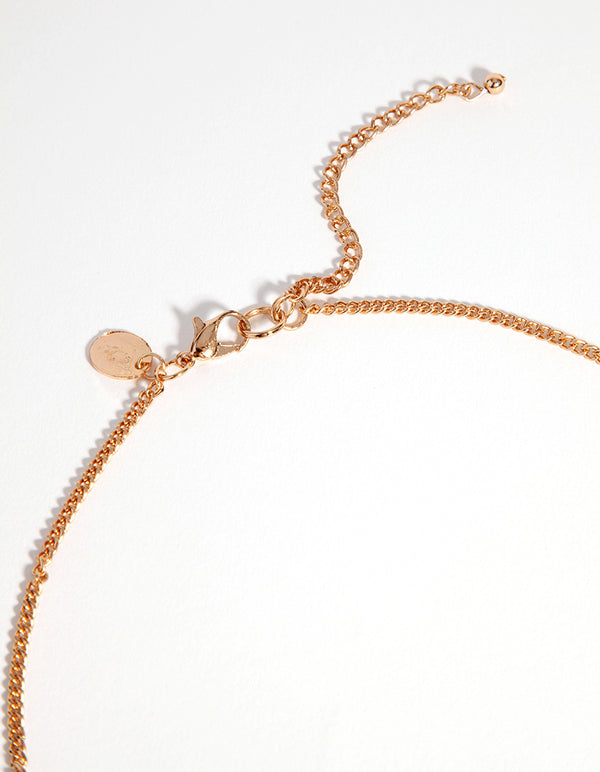 Gold Earthy Stone Long Necklace