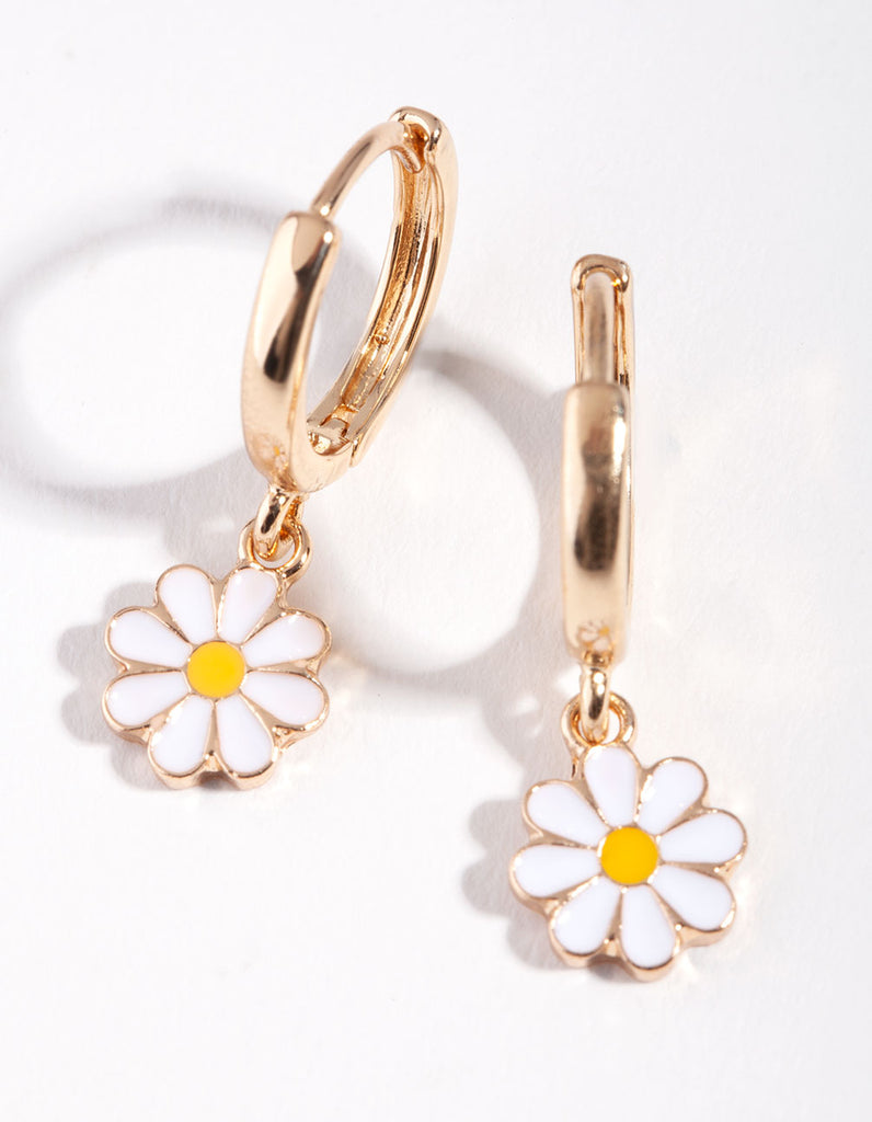 S*A様 Blooming DAISY イヤリング　casaceleste Gold Daisy Huggie Earrings - Lovisa