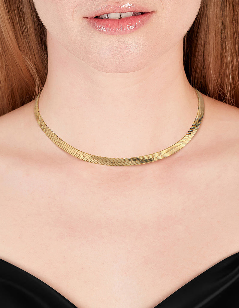 Gold Thick Snake Chain Necklace Lovisa - Main Image