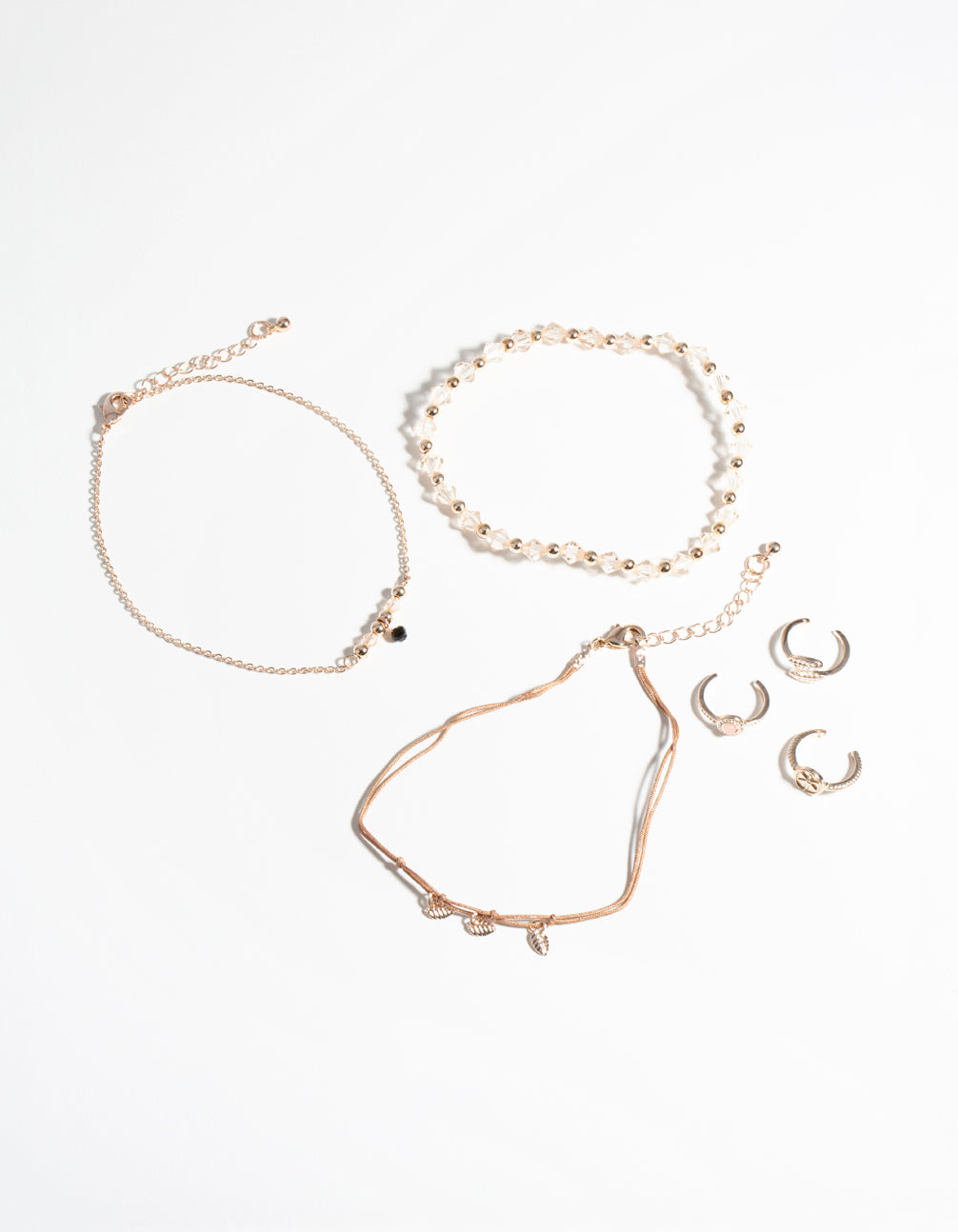 Rose Gold Princess Toe & Anklet Set