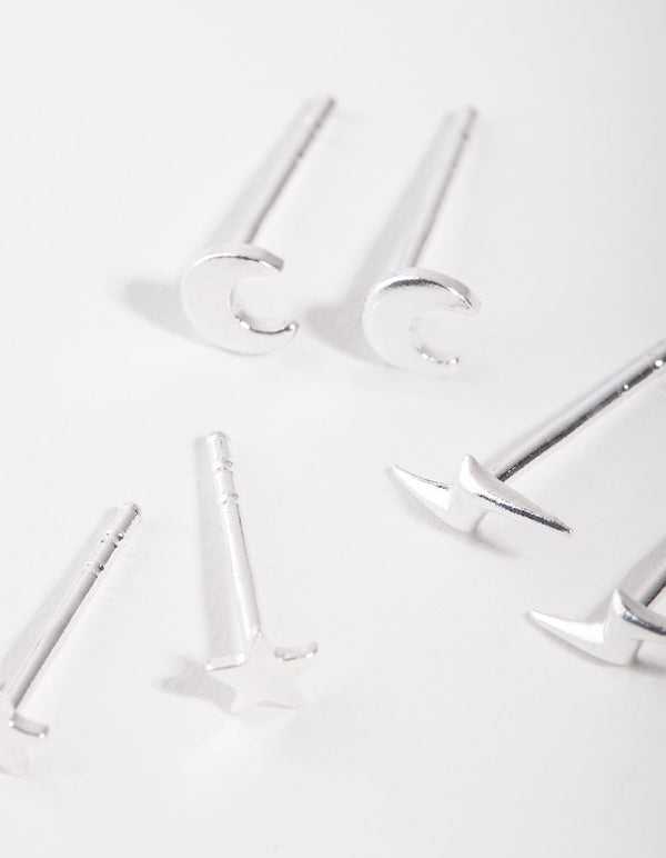 Sterling Silver Night Sky Pack Earring