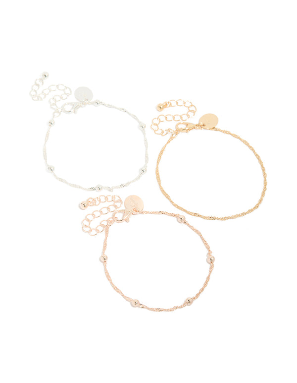 Mixed Metals Mixed Pack Bracelets