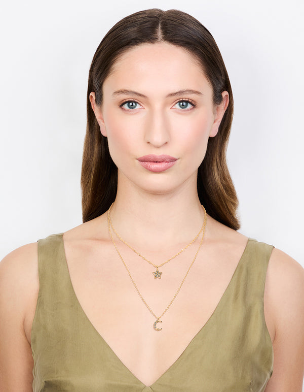 Gold Starry Night Layered Necklace