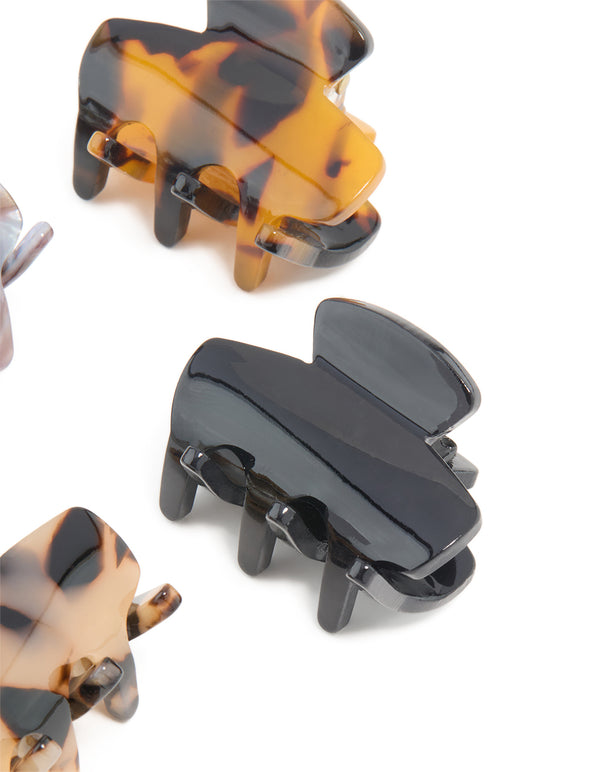 Acrylic Mini Mixed Tortoise Shell 4-Pack Claws