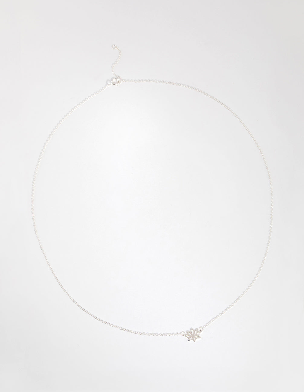 Sterling Silver Lotus Necklace