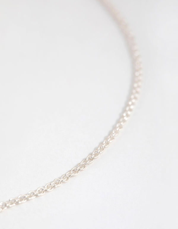 Sterling Silver Twist Chain Necklace