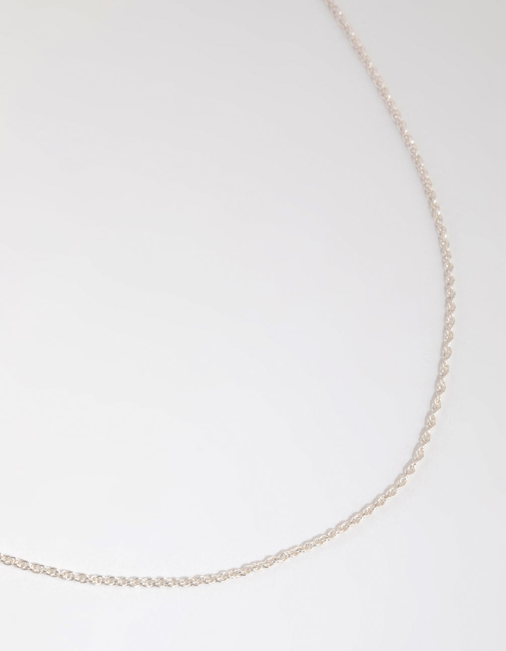 Sterling Silver Twist Chain Necklace