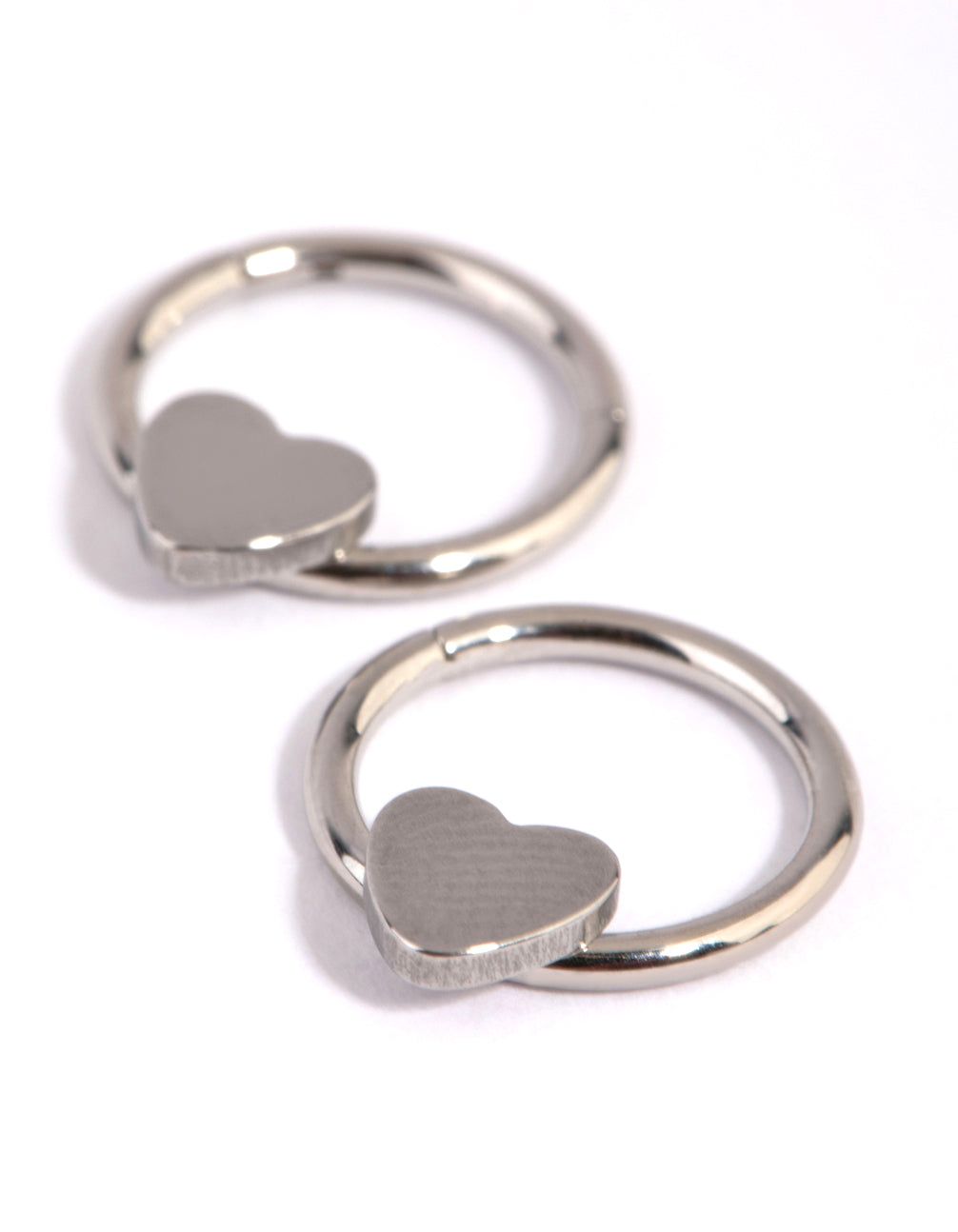 Surgical Steel Heart Sleeper Earrings