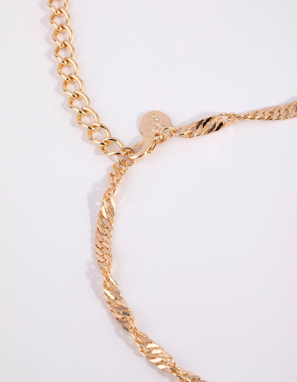 Gold Twisted Waist Chain