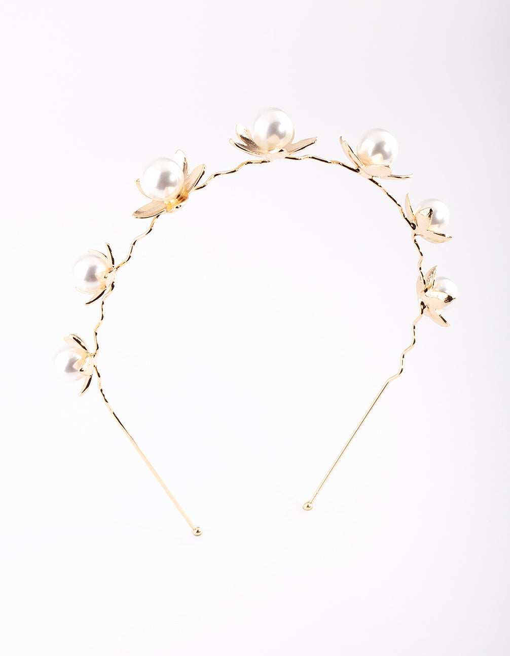 Gold Pearl Headband