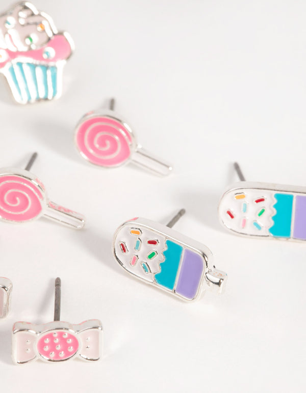 Kids Sweets Stud Earring 5-Pack
