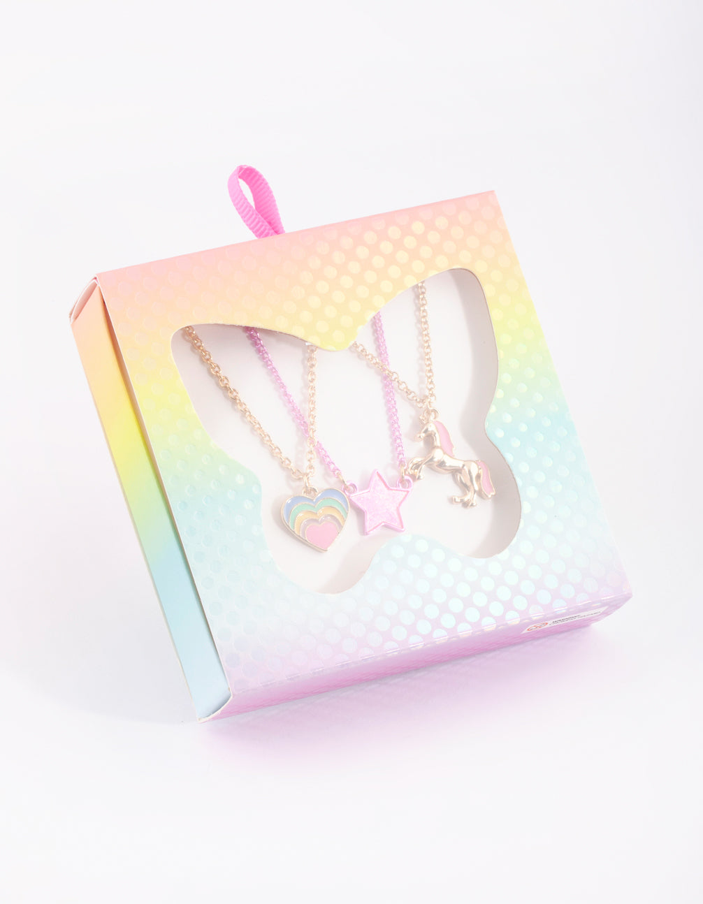 Kids Unicorn & Rainbow Necklace Pack
