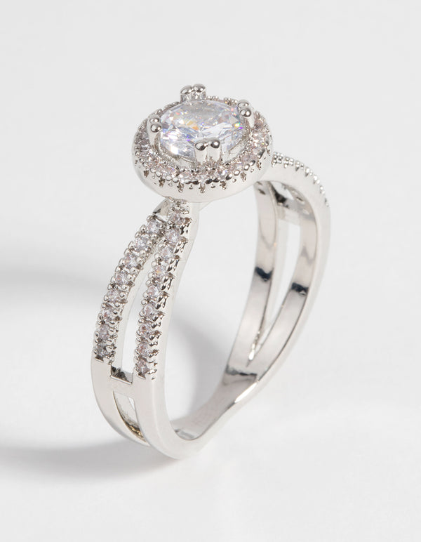 Silver Cubic Zirconia Ring