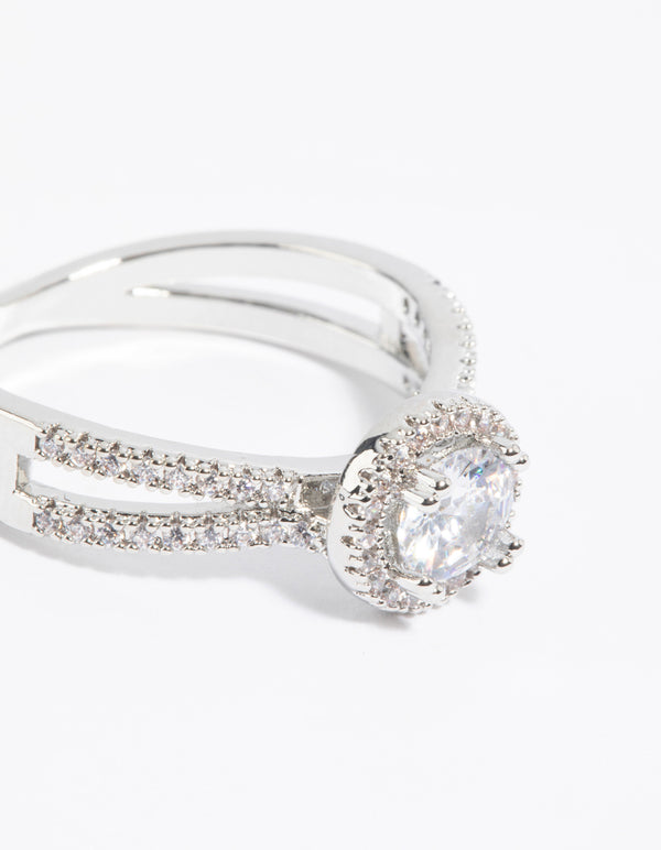 Silver Cubic Zirconia Ring