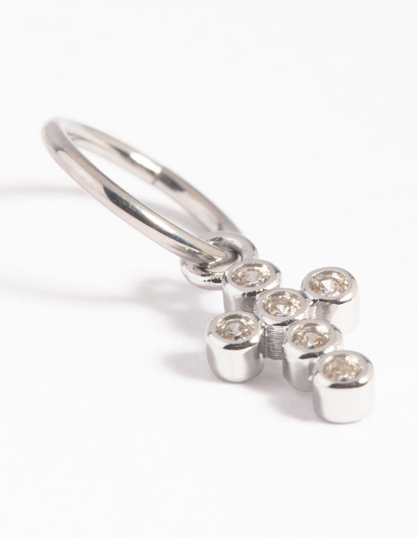 Titanium Crystal Cross Clicker