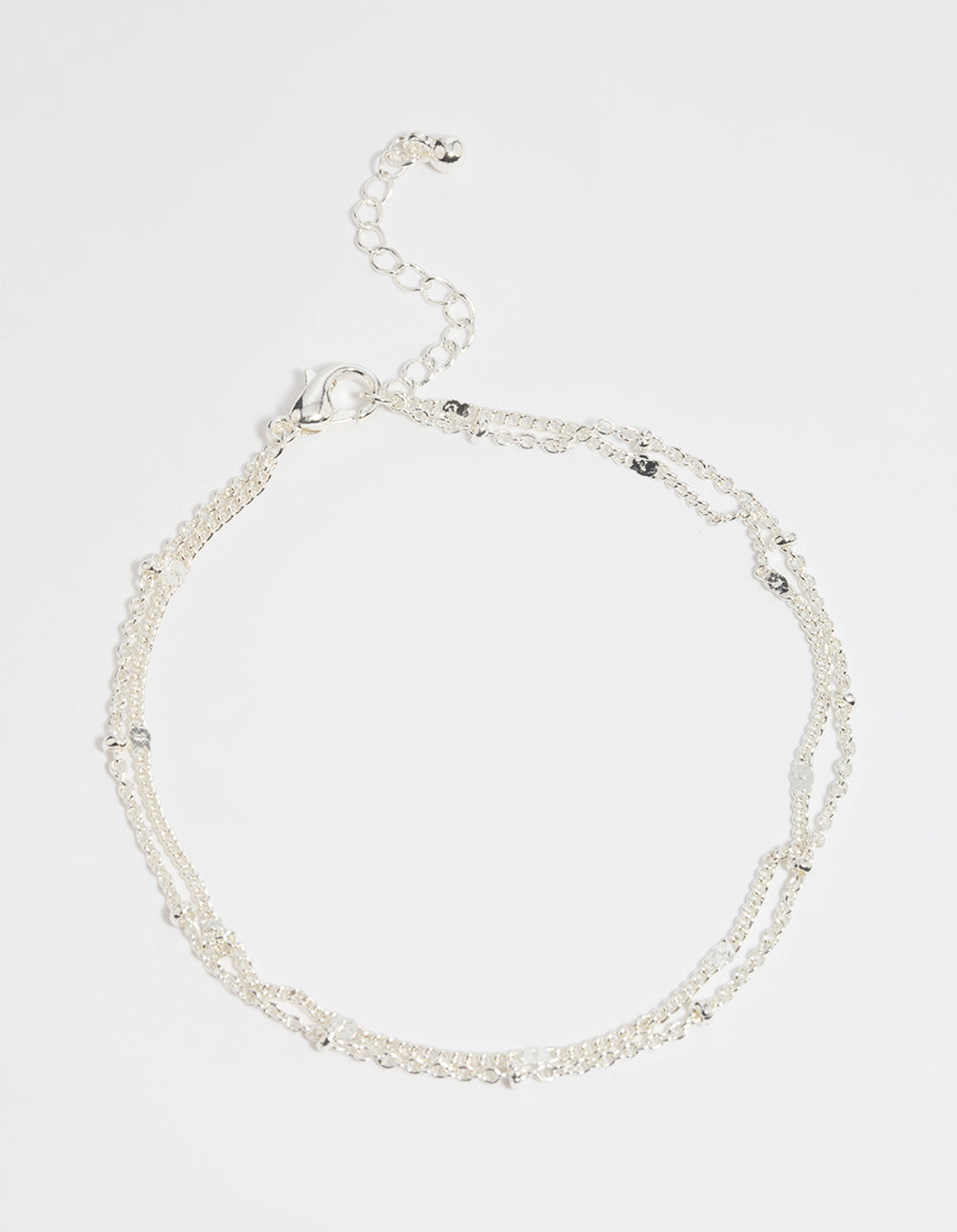 Silver Layered Chain Bracelet