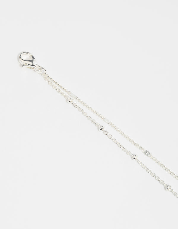 Silver Layered Chain Bracelet