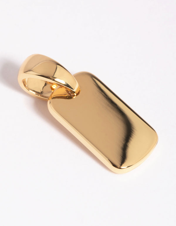 Gold Plated Mini Tag Charm