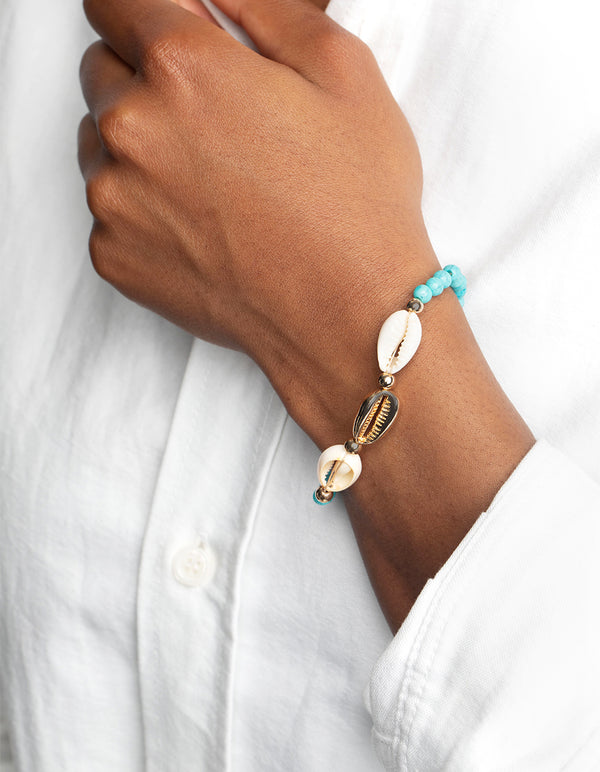 90s Shell & Bead Bracelet