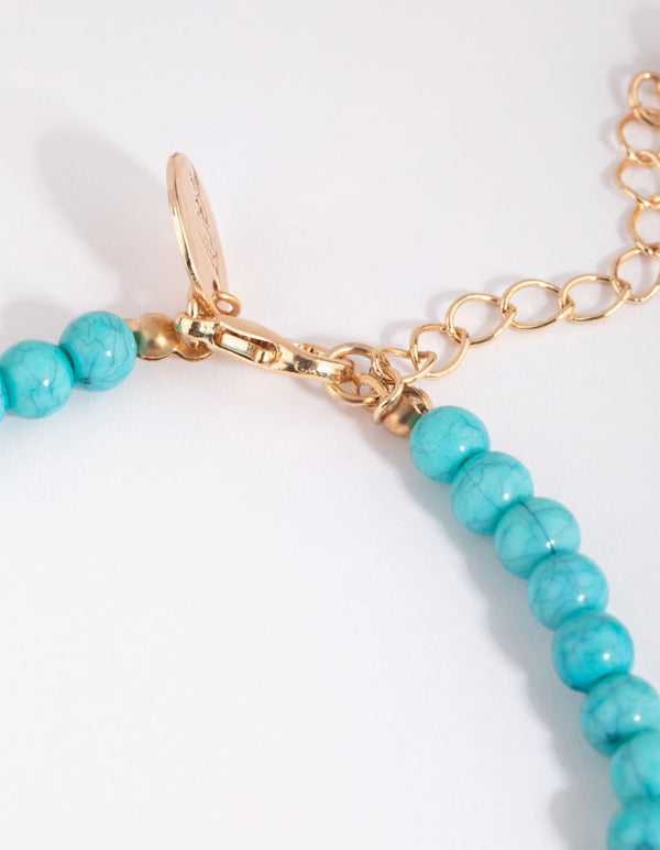 90s Shell & Bead Bracelet