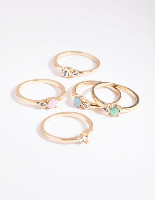 Colourful Ring Stack 5-Pack