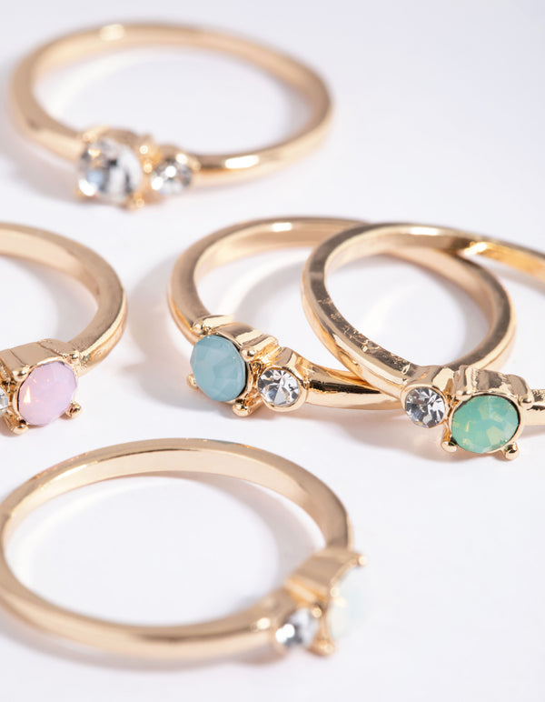 Colourful Ring Stack 5-Pack